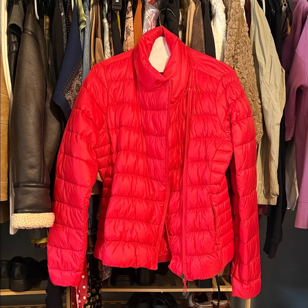 Athleta Women's Red Puffer Jacket